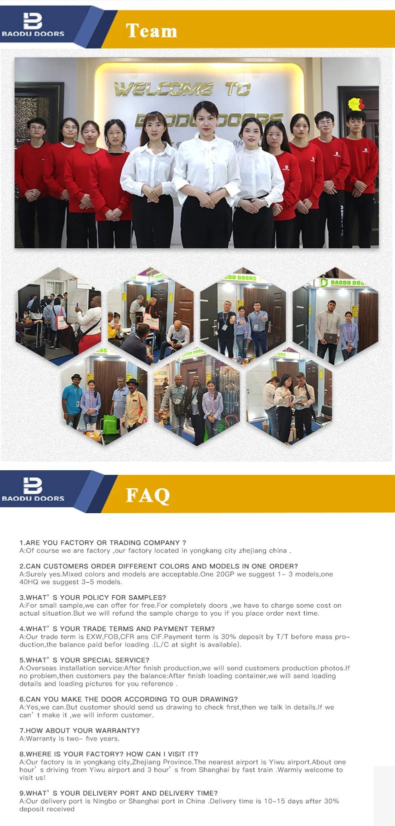 Safety steel door front entrance metal door waterproof high quality Chinese glass door household - My Store