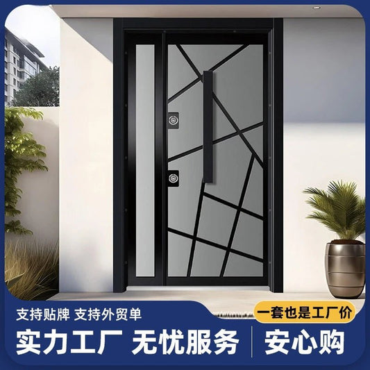 customize Modern simple villa gate entrance door foreign trade hot sale turkey door project special security security door - My Store