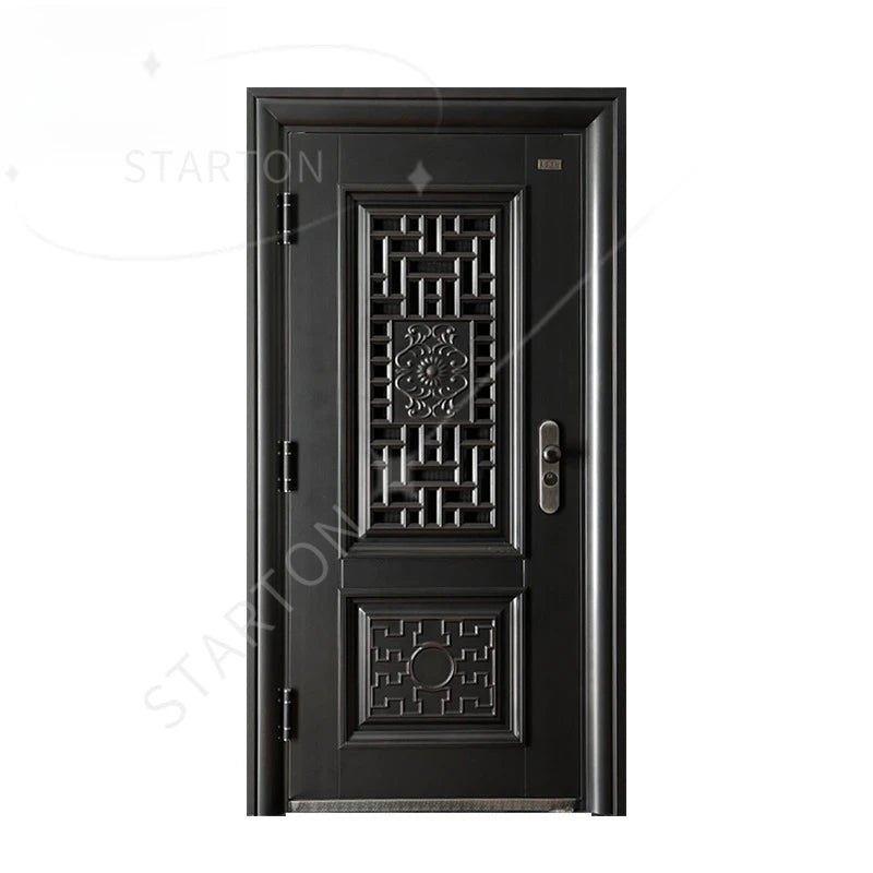 Factory Turkey Doors Steel Security Entrance Front Gate Security Double Steel Fire Sliding Exterior Entry - My Store