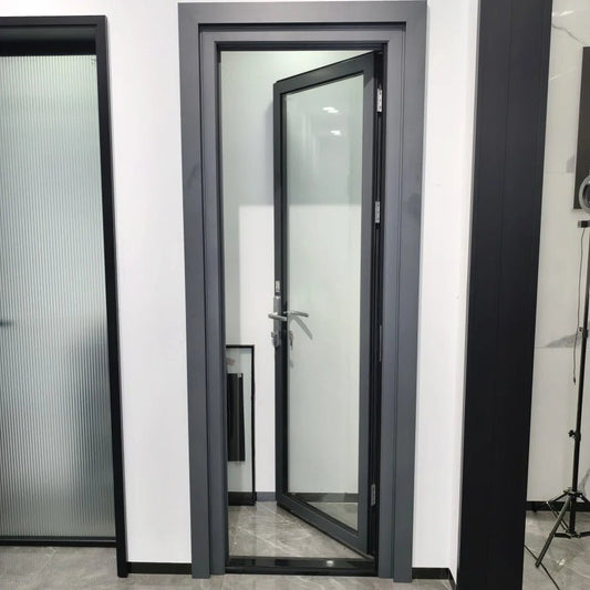 Casement Door Soundproof Tempered Glass Door for House Thermal Break Aluminum Alloy Building Material Exterior Doors for Sunroom - My Store