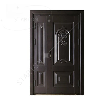 Factory Turkey Doors Steel Security Entrance Front Gate Security Double Steel Fire Sliding Exterior Entry - My Store