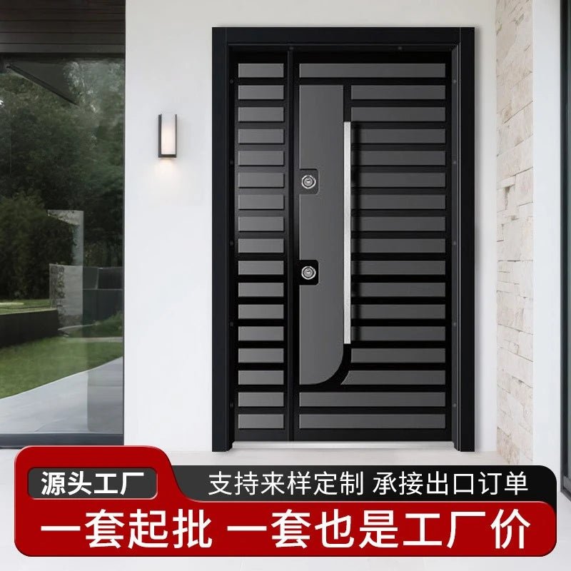 customize Modern simple villa gate entrance door foreign trade hot sale turkey door project special security security door - My Store