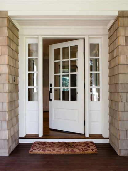 Sixinalu French Casement Door Entrance Front Exterior Interior Doors Aluminum Glass For Bedroom Home Decor Custom Panel 1.5x2.2M - My Store