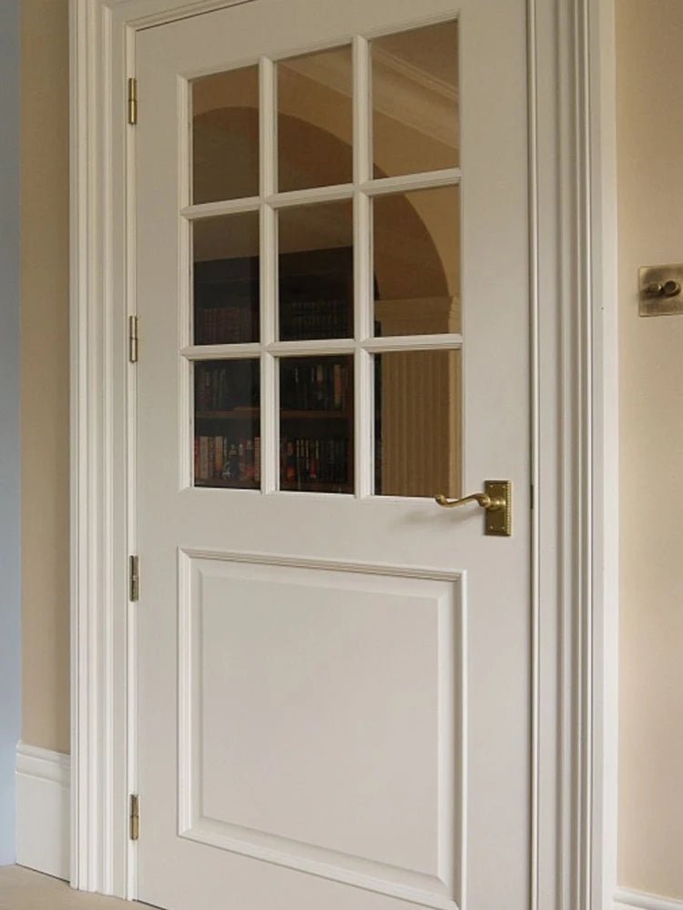 Sixinalu French Casement Door Entrance Front Exterior Interior Doors Aluminum Glass For Bedroom Home Decor Custom Panel 1.5x2.2M - My Store
