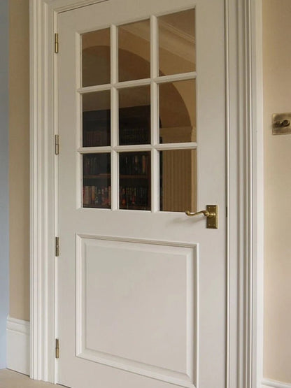 Sixinalu French Casement Door Entrance Front Exterior Interior Doors Aluminum Glass For Bedroom Home Decor Custom Panel 1.5x2.2M - My Store