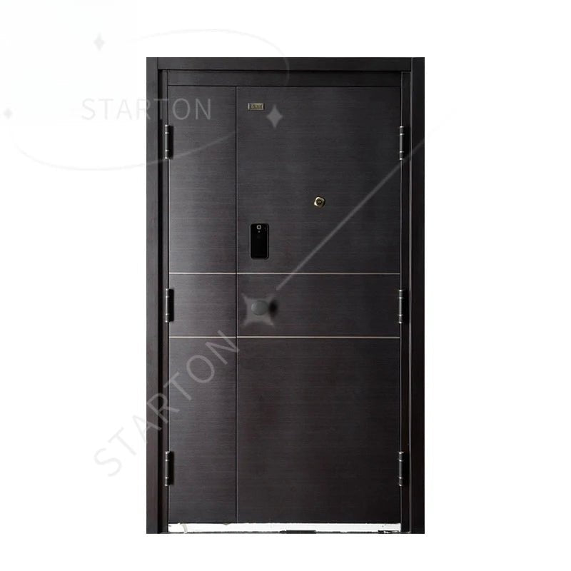 Factory Turkey Doors Steel Security Entrance Front Gate Security Double Steel Fire Sliding Exterior Entry - My Store