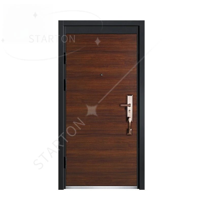 Factory Turkey Doors Steel Security Entrance Front Gate Security Double Steel Fire Sliding Exterior Entry - My Store