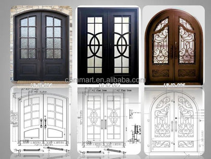 Customization Fast Delivery Fire Rated Exterior Steel Door Entry Metal Steel Door Exterior Patio Front Security Door - My Store