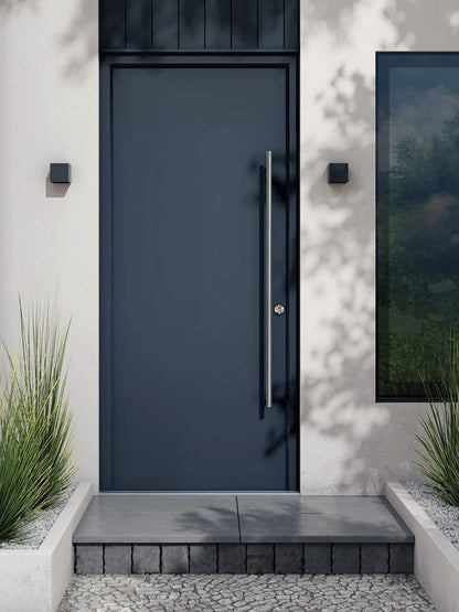 Entrance Front Door With Sidelight Swing Security Entry Main Doors Casement Exterior Door Gate Aluminum Home Decor Custom - My Store
