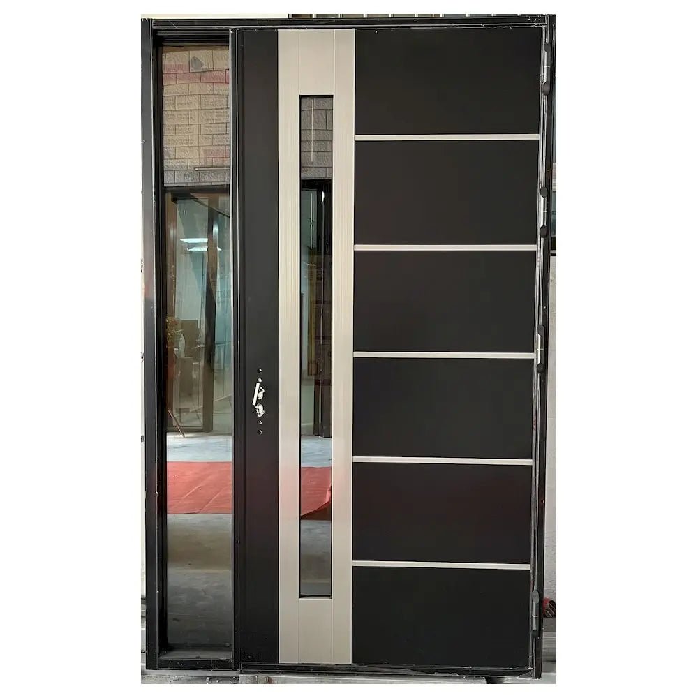 Customization Modern Exterior Houses Door Entrance Entry Front Main Stainless Steel Pivot Security Doors - My Store