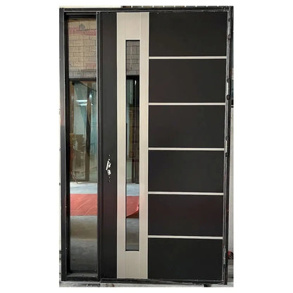 Customization Modern Exterior Houses Door Entrance Entry Front Main Stainless Steel Pivot Security Doors - My Store