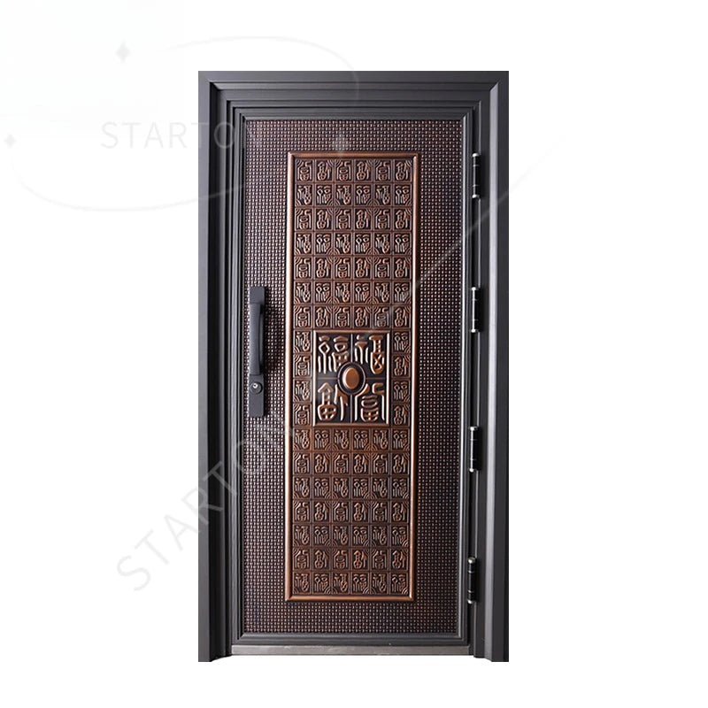 Factory Turkey Doors Steel Security Entrance Front Gate Security Double Steel Fire Sliding Exterior Entry - My Store