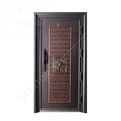 Factory Turkey Doors Steel Security Entrance Front Gate Security Double Steel Fire Sliding Exterior Entry - My Store